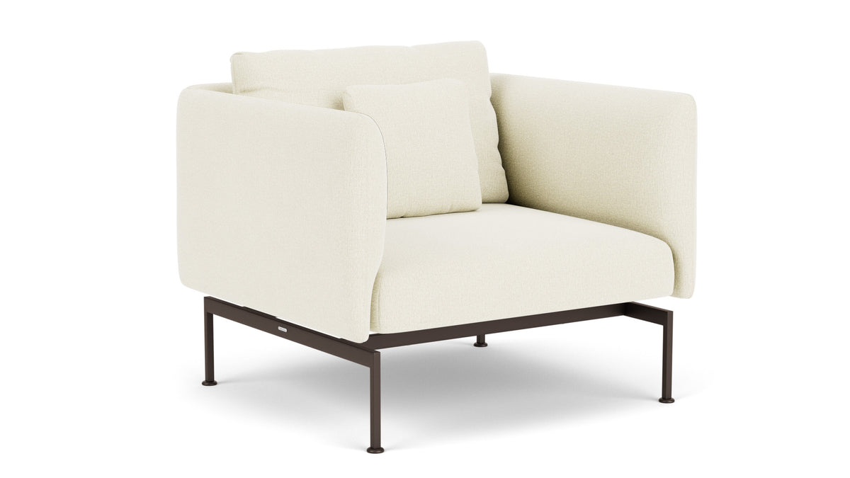 Barlow Tyrie Layout Deep Seating Single Seat - High Arms - Single seat and back with High Arms - avec coussins Armature Forge Grey Natural 5404