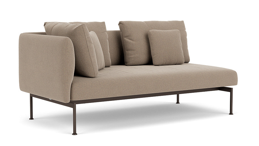 Barlow Tyrie Layout Deep Seating Double Corner Seat - avec coussins