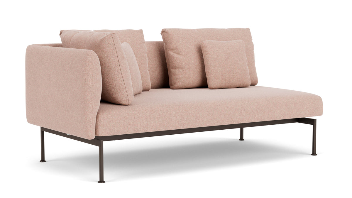 Barlow Tyrie Layout Deep Seating Double Corner Seat - avec coussins Armature Forge Grey Blush 3965