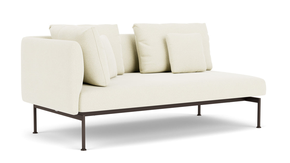 Barlow Tyrie Layout Deep Seating Double Corner Seat - avec coussins Armature Forge Grey Natural 5404