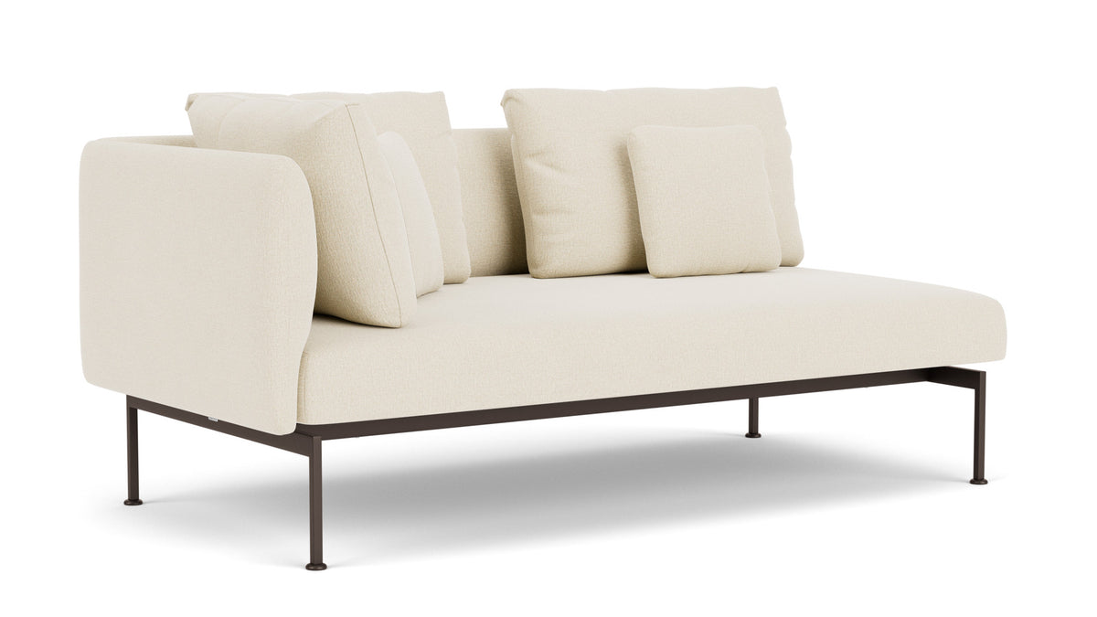 Barlow Tyrie Layout Deep Seating Double Corner Seat - avec coussins Armature Forge Grey Canvas 5453