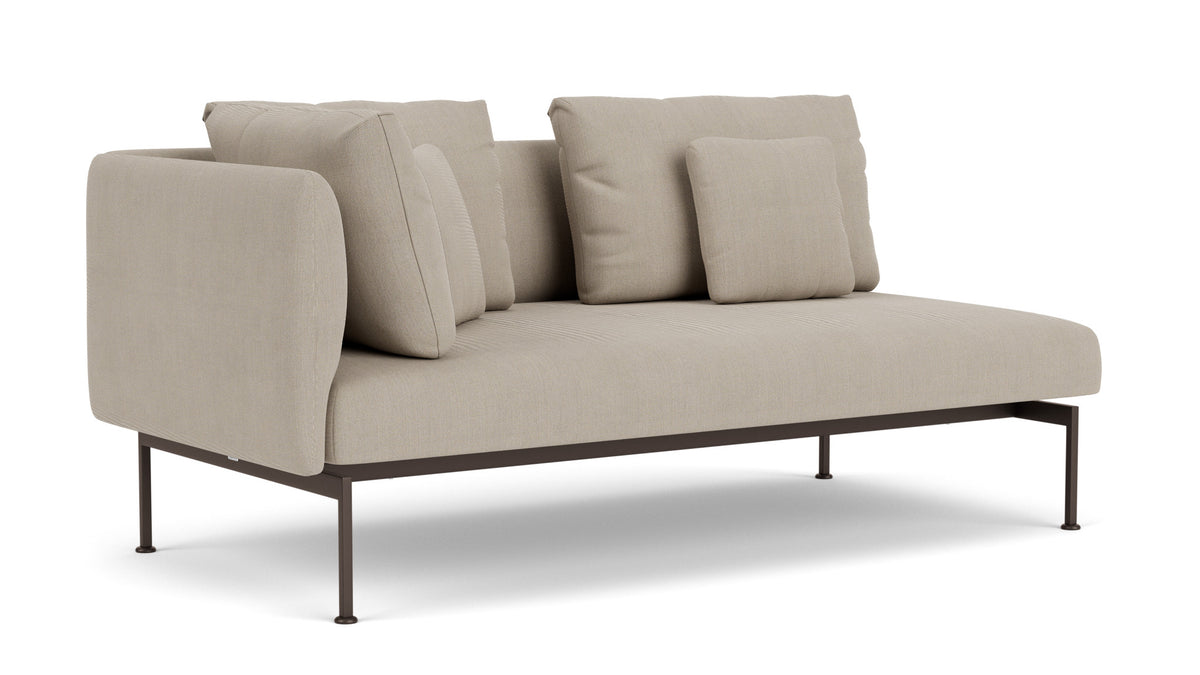 Barlow Tyrie Layout Deep Seating Double Corner Seat - avec coussins Armature Forge Grey Stone 3988