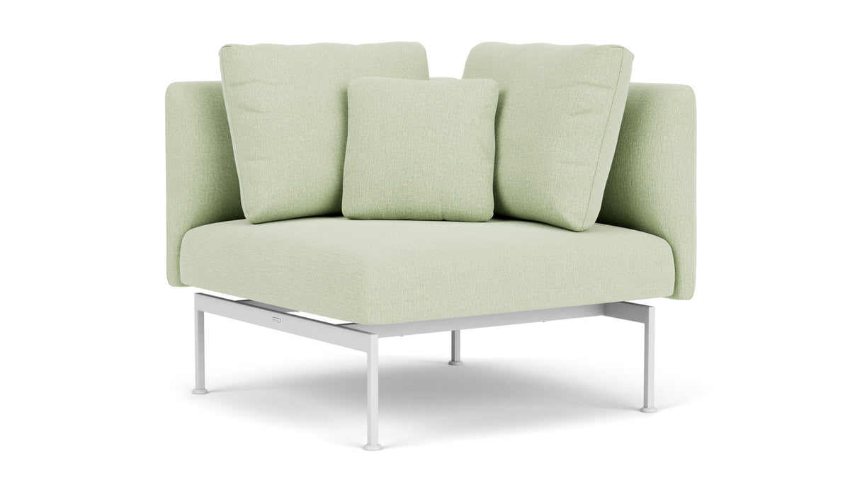 Barlow Tyrie Layout Deep Seating Corner Seat - avec coussins Armature Arctic White Mint 3967