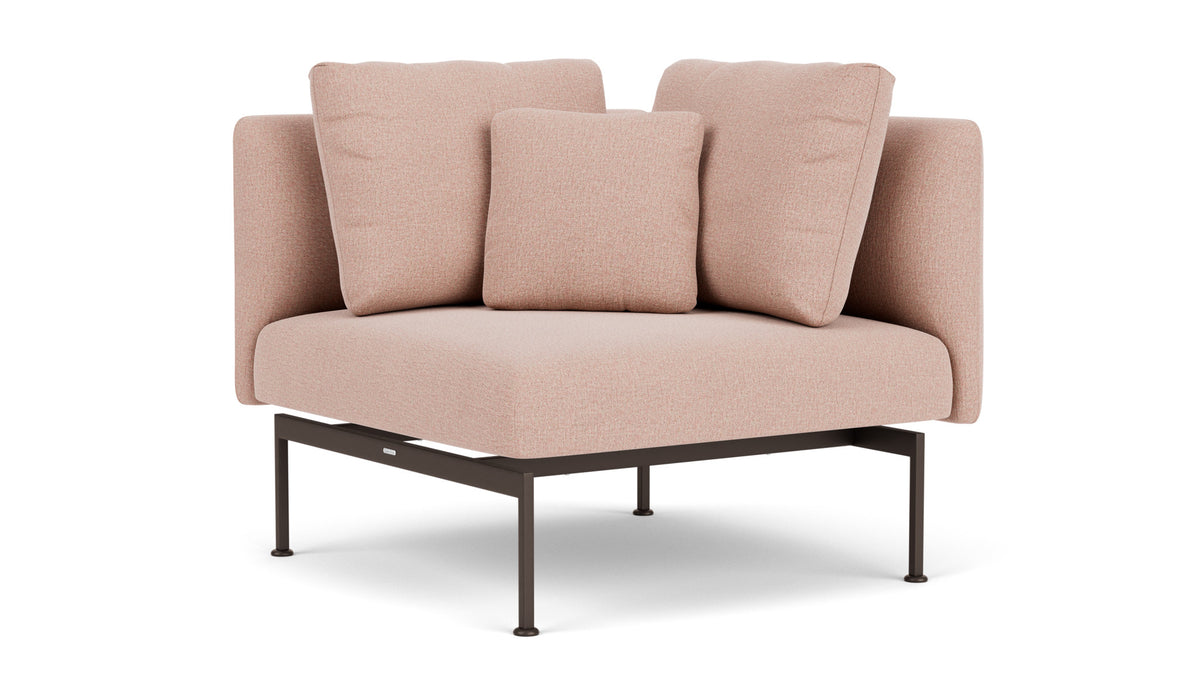 Barlow Tyrie Layout Deep Seating Corner Seat - avec coussins Armature Forge Grey Blush 3965