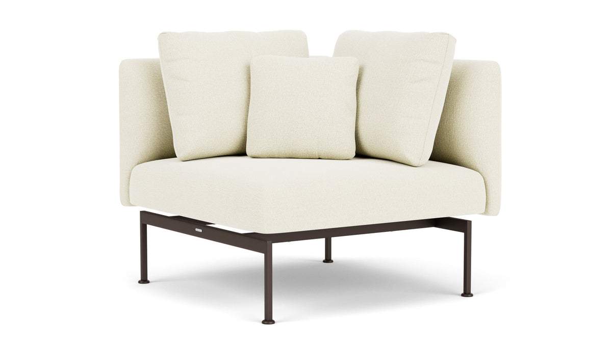 Barlow Tyrie Layout Deep Seating Corner Seat - avec coussins Armature Forge Grey Natural 5404