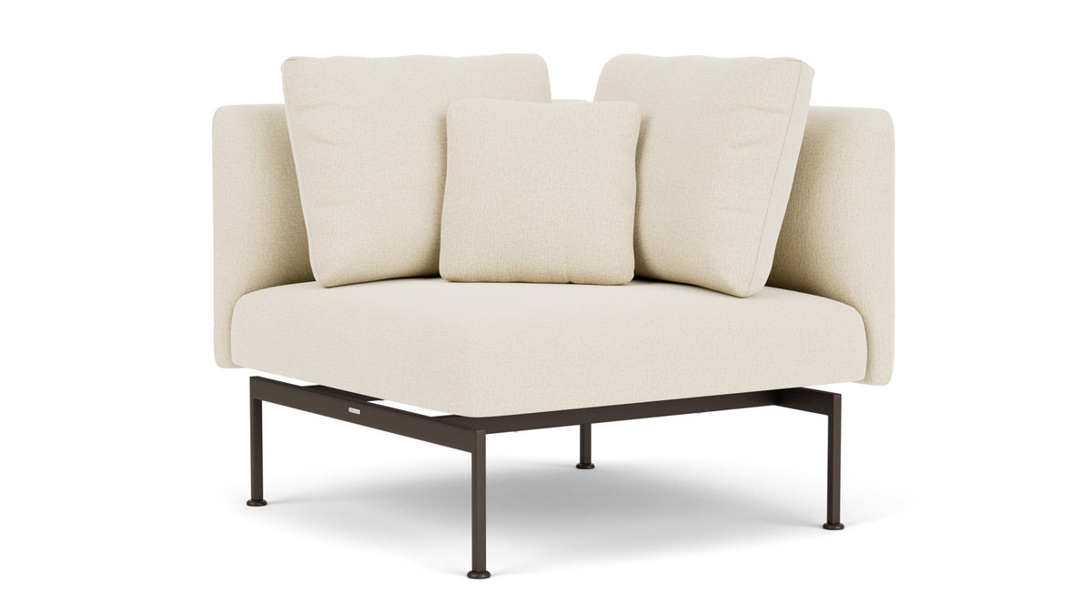 Barlow Tyrie Layout Deep Seating Corner Seat - avec coussins Armature Forge Grey Canvas 5453