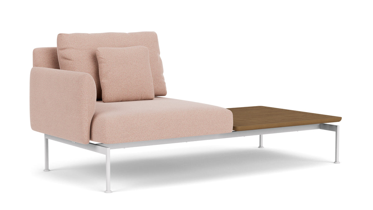 Barlow Tyrie Layout Deep Seating Solo Set - avec coussins Armature Arctic White Blush 3965