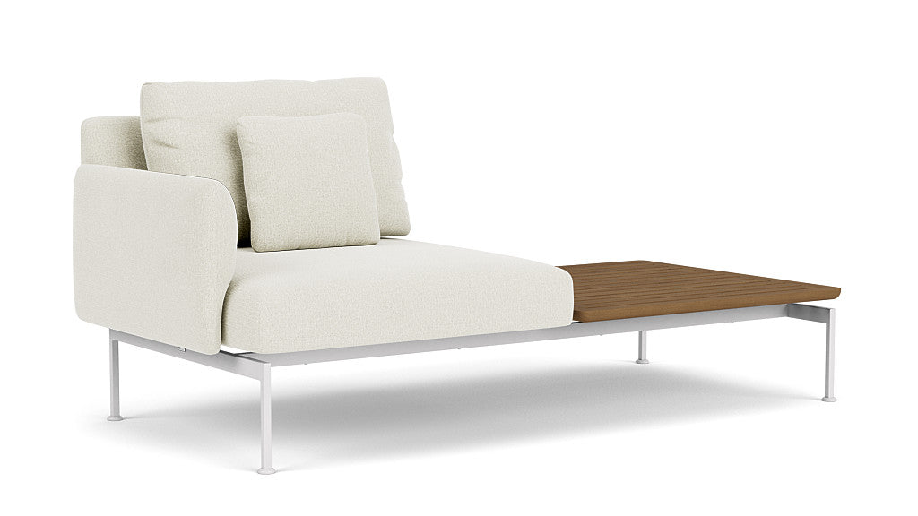 Barlow Tyrie Layout Deep Seating Solo Set - avec coussins Armature Arctic White Marble 3966