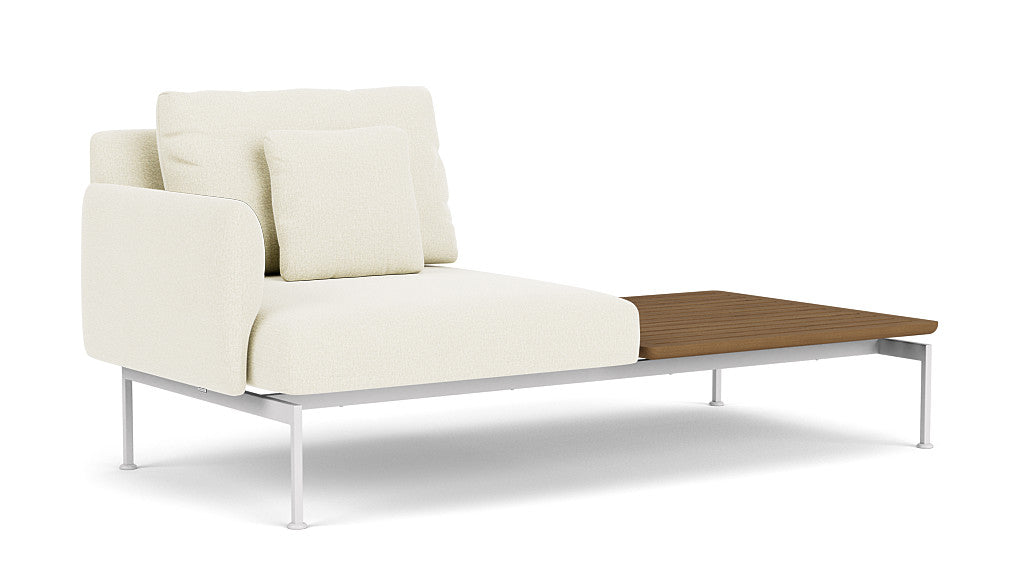 Barlow Tyrie Layout Deep Seating Solo Set - avec coussins Armature Arctic White Natural 5404