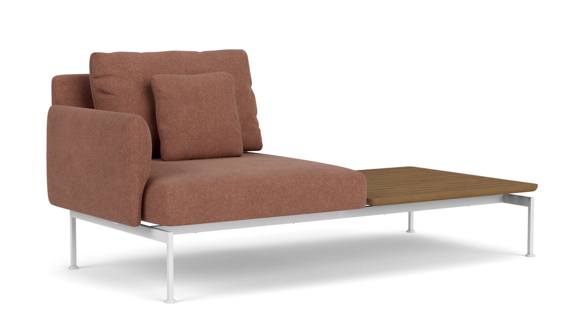 Barlow Tyrie Layout Deep Seating Solo Set - avec coussins Armature Arctic White Heritage Rust 18021