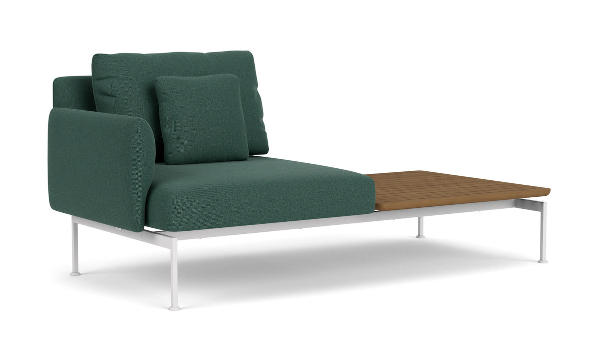 Barlow Tyrie Layout Deep Seating Solo Set - avec coussins Armature Arctic White Natte Ivy 10232