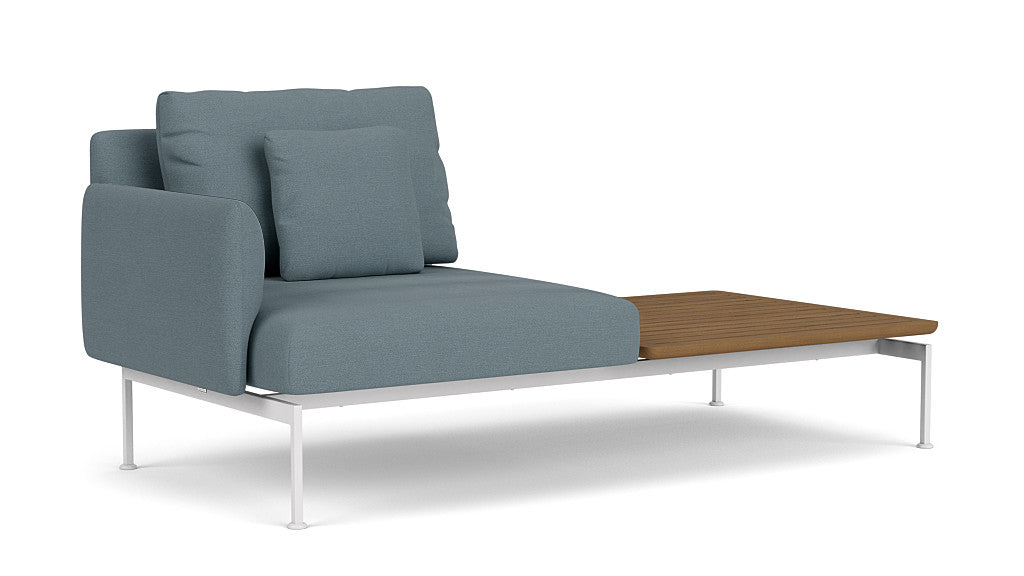 Barlow Tyrie Layout Deep Seating Solo Set - avec coussins Armature Arctic White Carbon Sky 10064