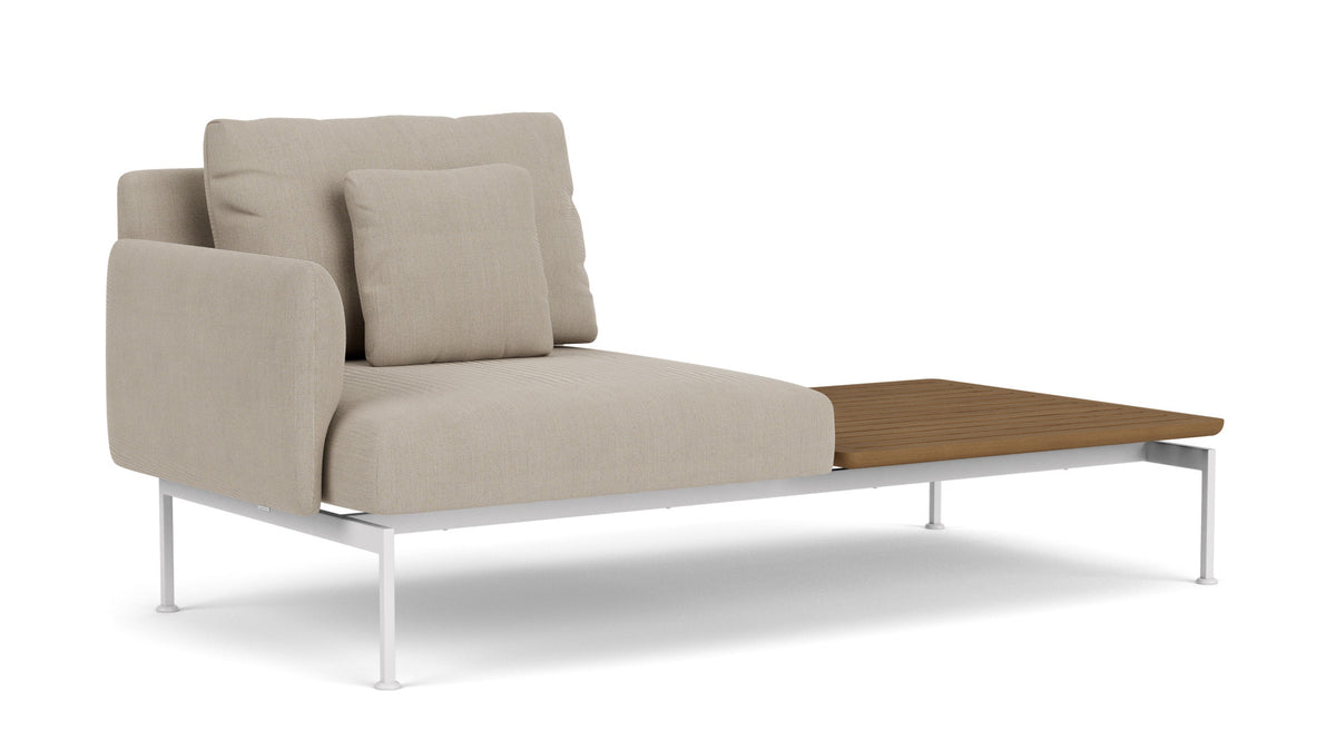 Barlow Tyrie Layout Deep Seating Solo Set - avec coussins Armature Arctic White Stone 3988