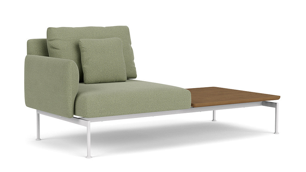 Barlow Tyrie Layout Deep Seating Solo Set - avec coussins Armature Arctic White Canvas Almond 3983
