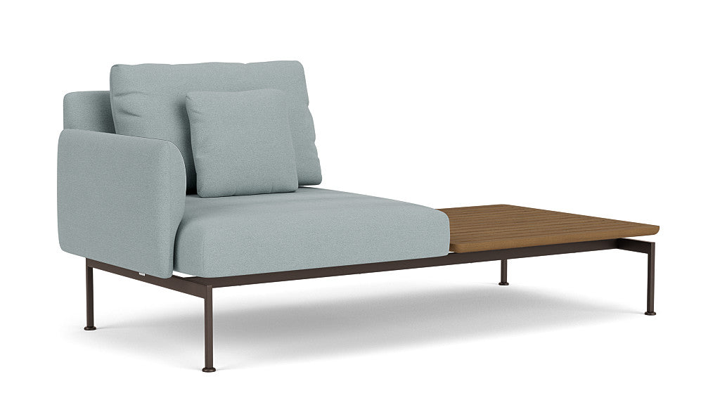Barlow Tyrie Layout Deep Seating Solo Set - avec coussins Armature Forge Grey Frosty Chine 10025