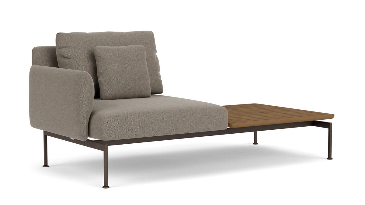 Barlow Tyrie Layout Deep Seating Solo Set - avec coussins Armature Forge Grey Carbon Beige 10065