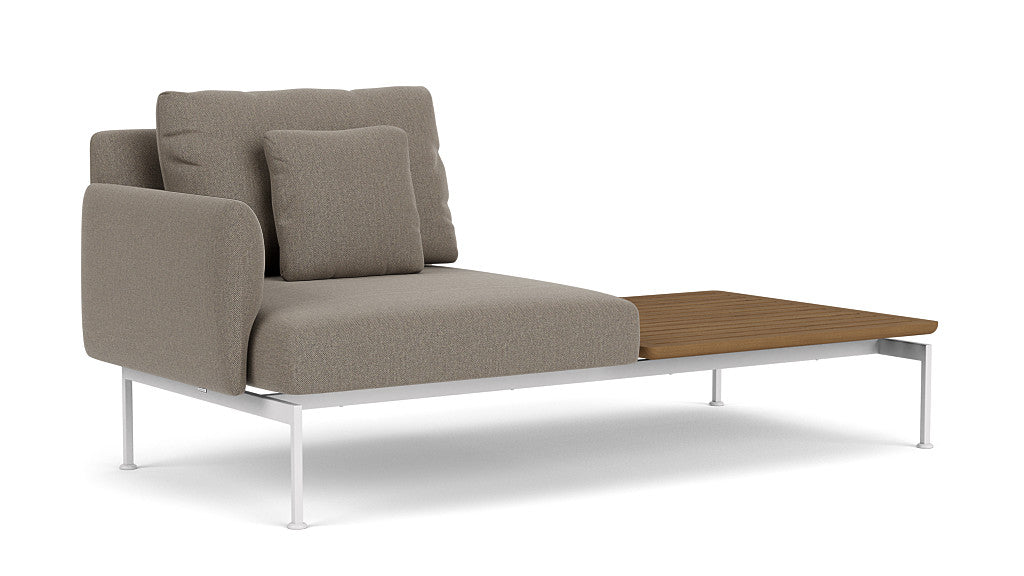 Barlow Tyrie Layout Deep Seating Solo Set - avec coussins Armature Arctic White Carbon Beige 10065