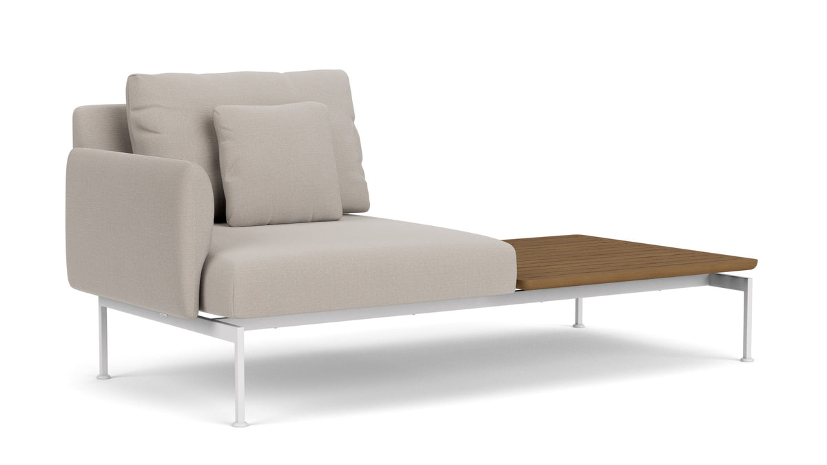 Barlow Tyrie Layout Deep Seating Solo Set - avec coussins Armature Arctic White Chalk 10152