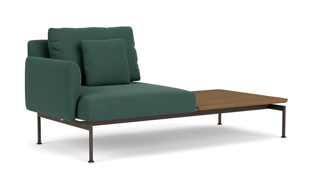 Barlow Tyrie Layout Deep Seating Solo Set - avec coussins Armature Forge Grey Natte Ivy 10232