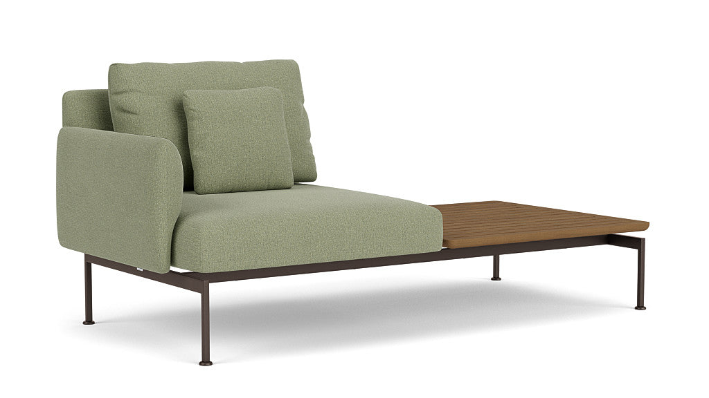Barlow Tyrie Layout Deep Seating Solo Set - avec coussins Armature Forge Grey Canvas Almond 3983