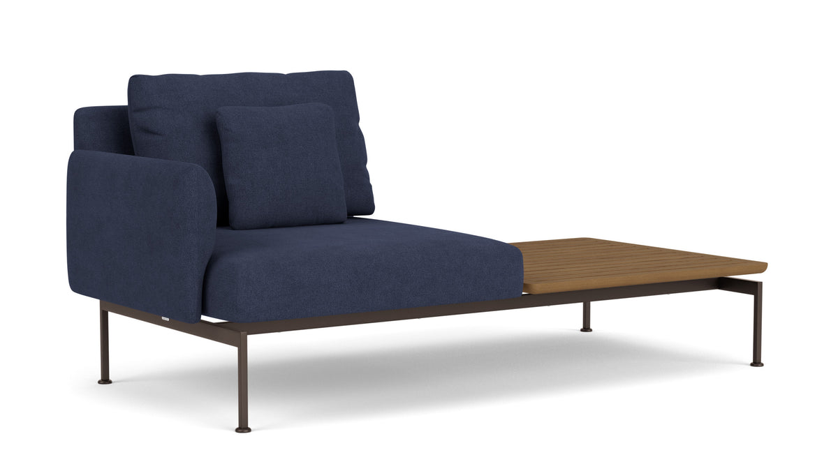 Barlow Tyrie Layout Deep Seating Solo Set - avec coussins Armature Forge Grey Indigo 18017