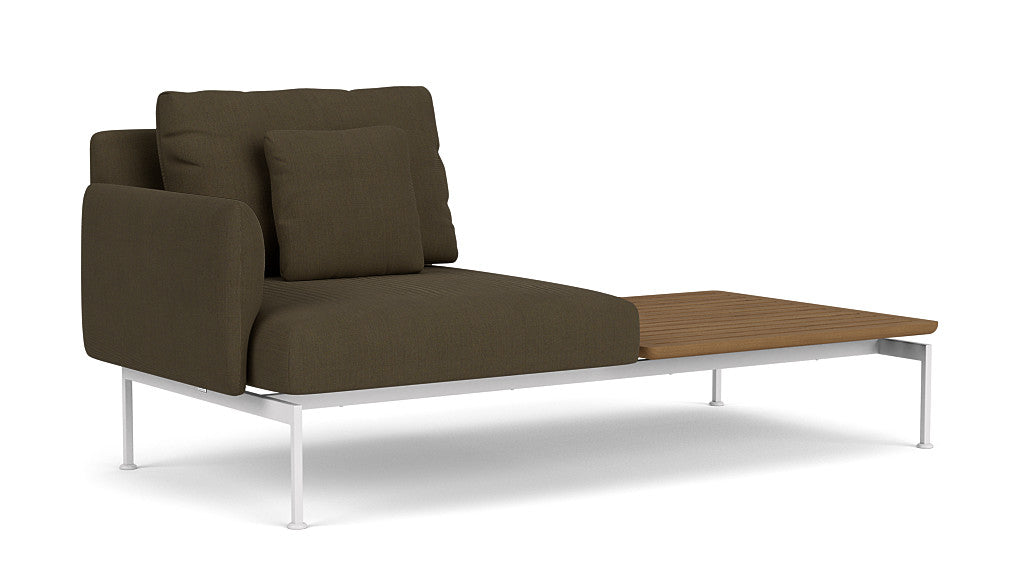 Barlow Tyrie Layout Deep Seating Solo Set - avec coussins Armature Arctic White Charcoal 3705