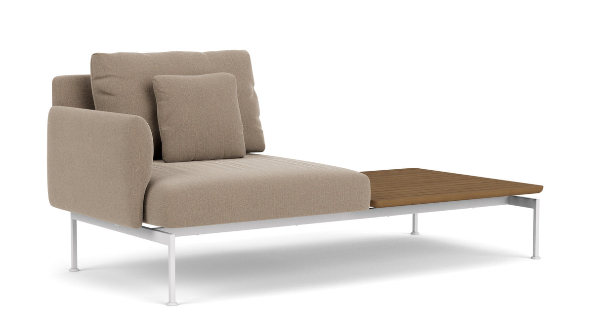 Barlow Tyrie Layout Deep Seating Solo Set - avec coussins Armature Arctic White Taupe 3729