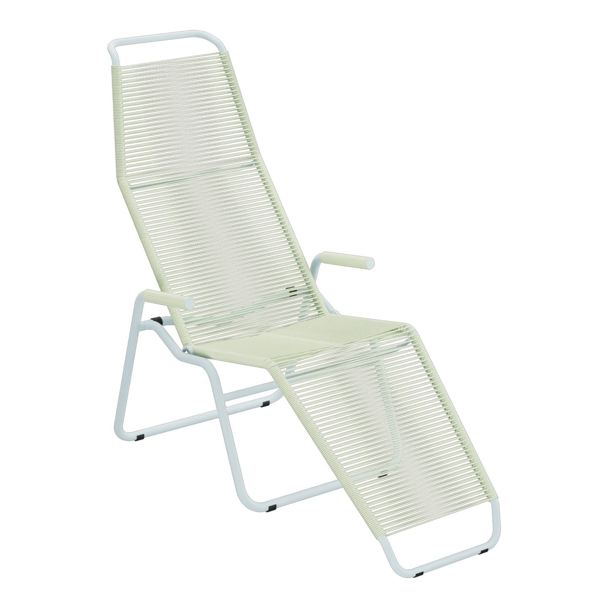 Schaffner Brissago Chaise longue Spaghetti – Vert pastel 64 / Bleu Pastel 51