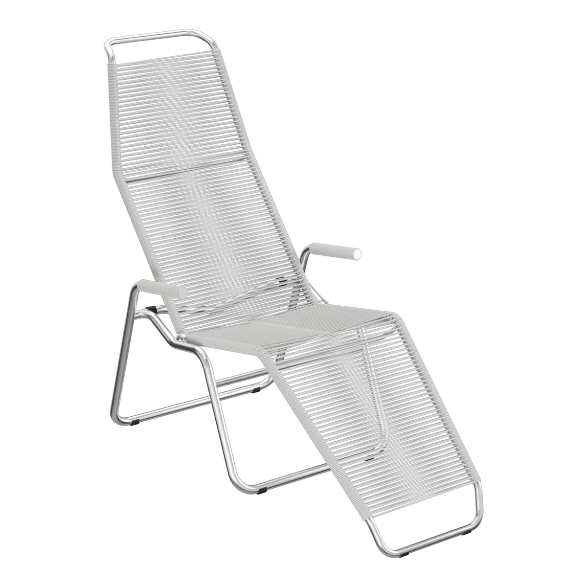 Schaffner Brissago Chaise longue Spaghetti – Gris Argent 78 / Galvanisé à chaud 02