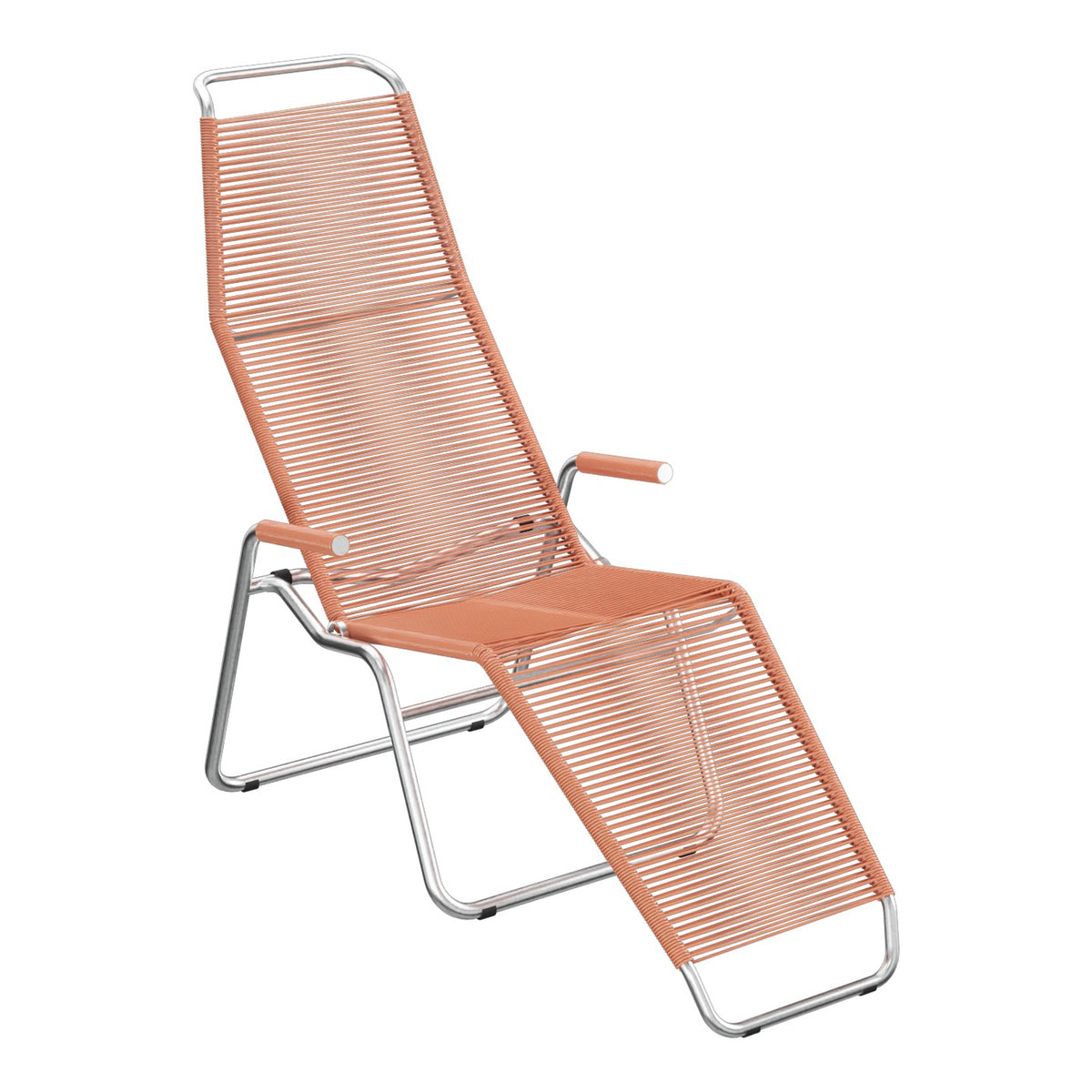 Schaffner Brissago Chaise longue Spaghetti – Terracotta 84 / Galvanisé à chaud 02