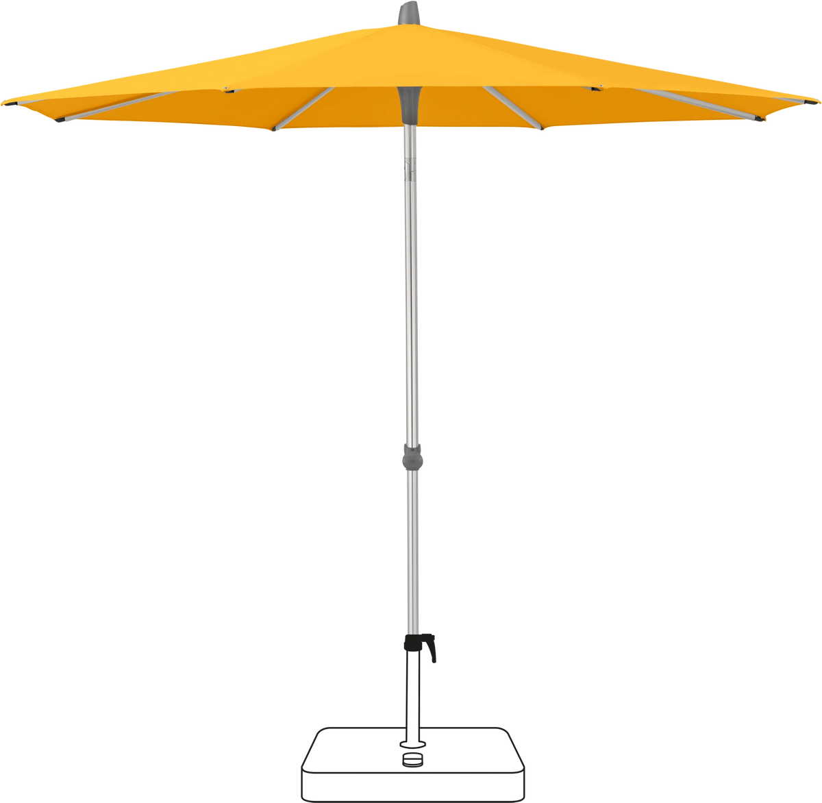 Glatz Parasol ALU-SMART rond Cat.5 514 Corn