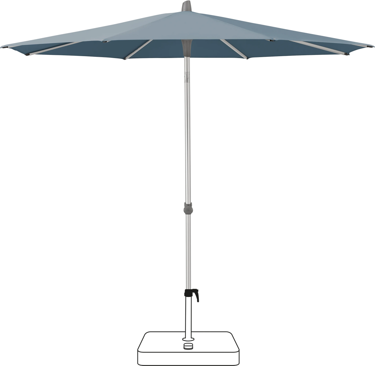Glatz Parasol ALU-SMART rond Cat.5 603 Horizon