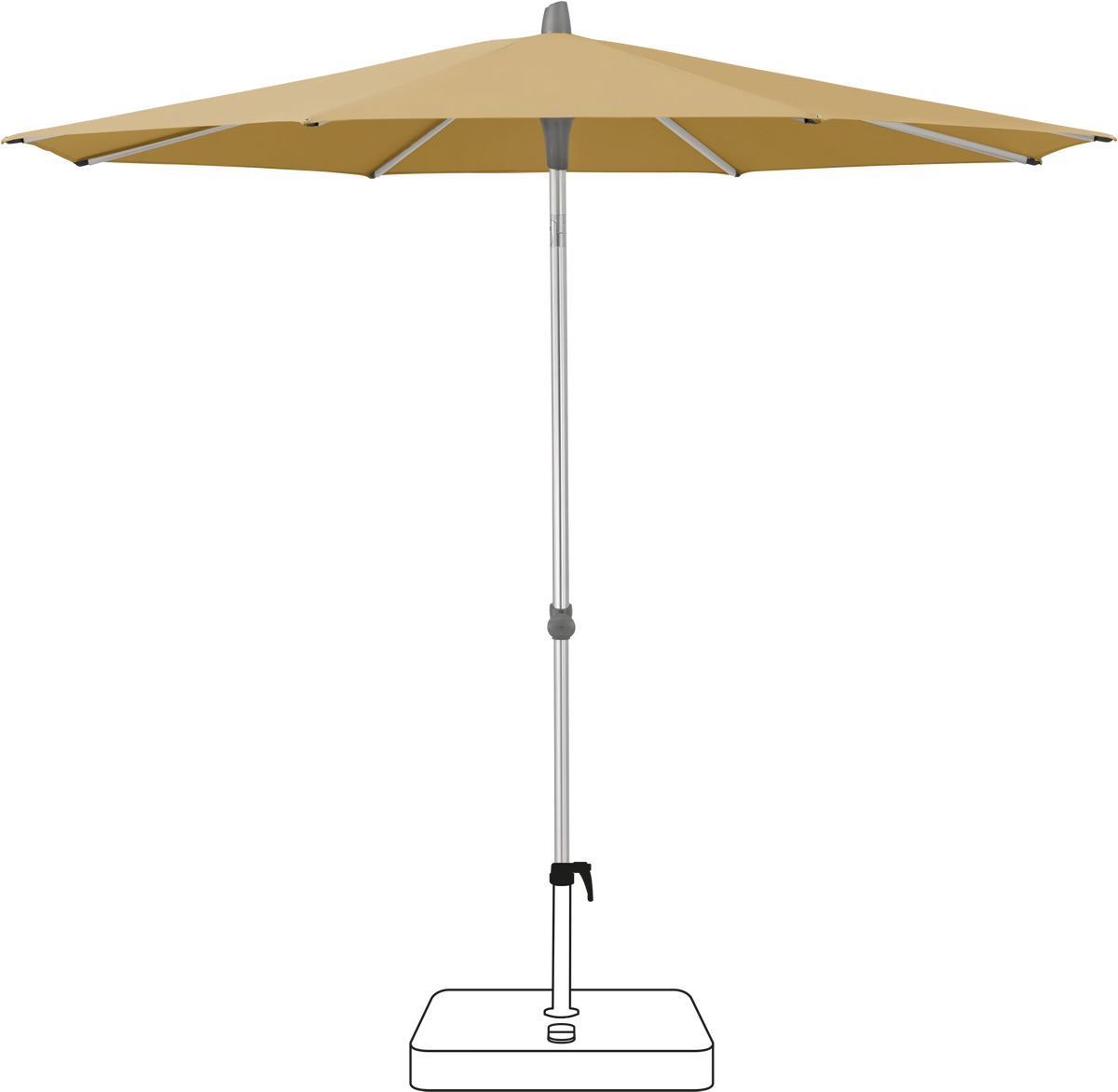 Glatz Parasol ALU-SMART rond Cat.5 618 Dijon