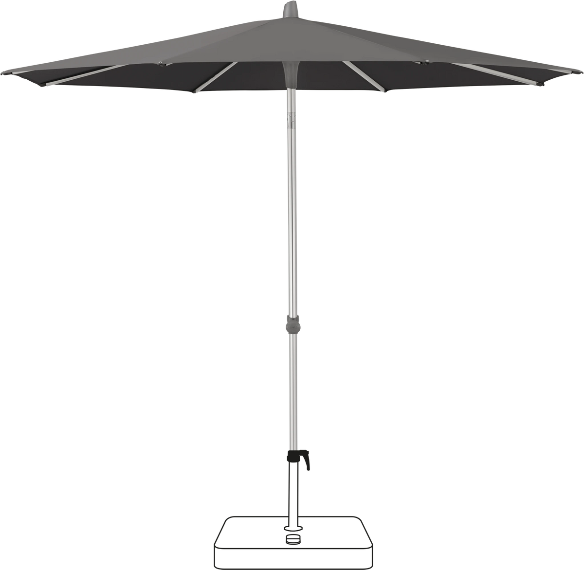 Glatz Parasol ALU-SMART rond Cat.5 807 Lava