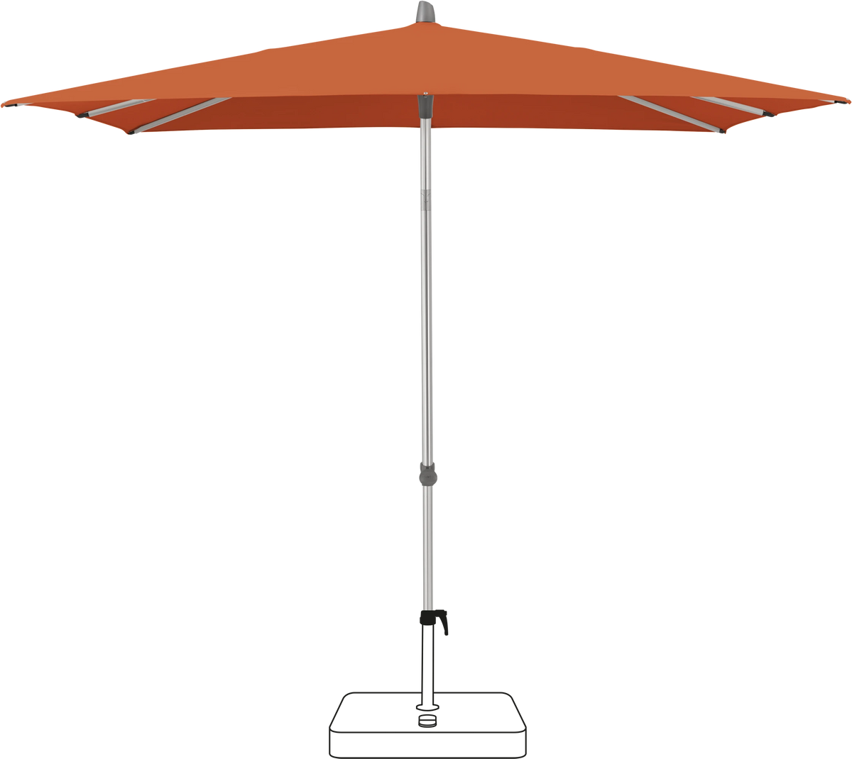 Glatz Parasol ALU-SMART carre Cat.5 513 Outback