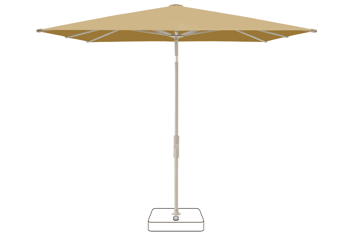 Glatz Parasol VITA Torna carre Cat.5 618 Dijon Gris soie