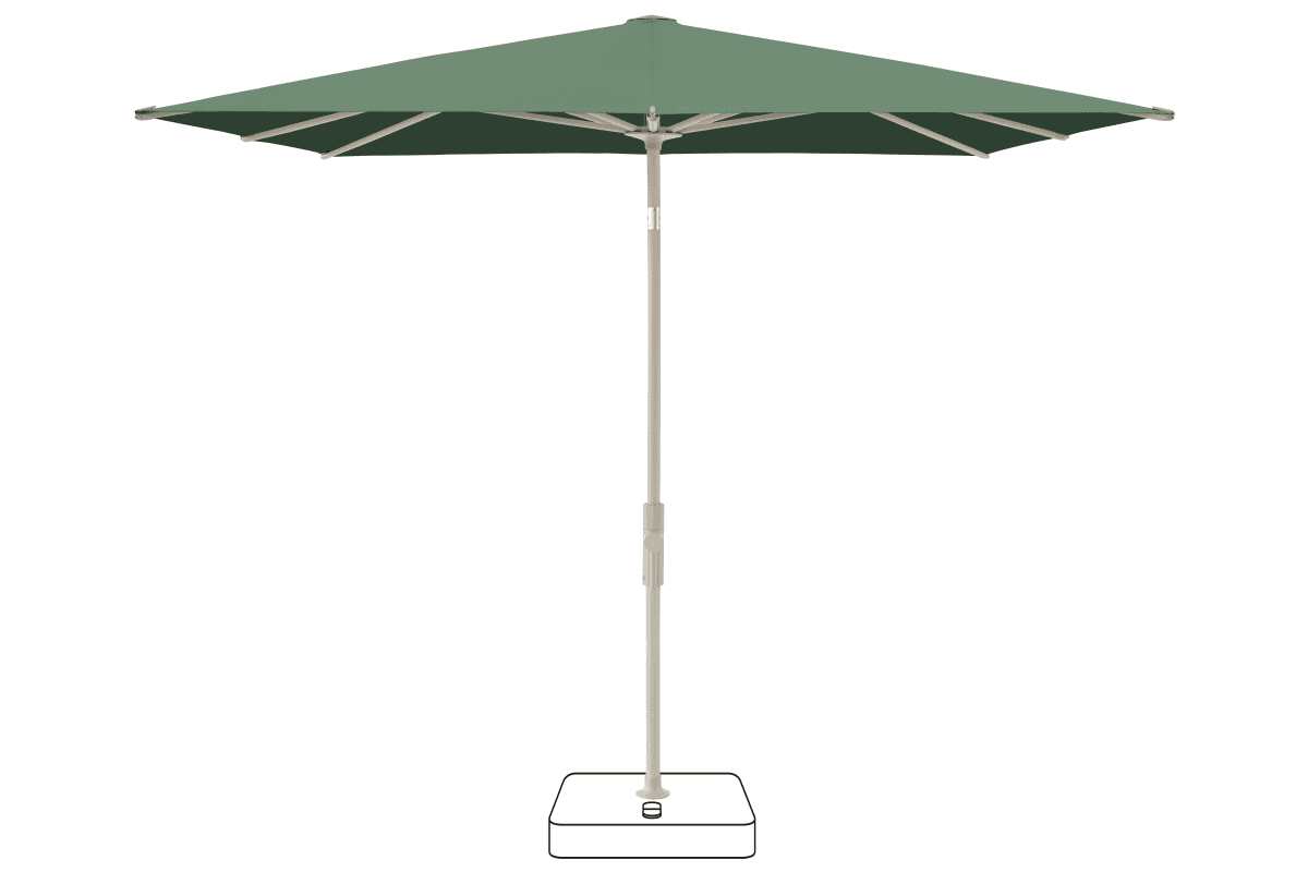 Glatz Parasol VITA Torna carre Cat.5 677 Nile Gris soie