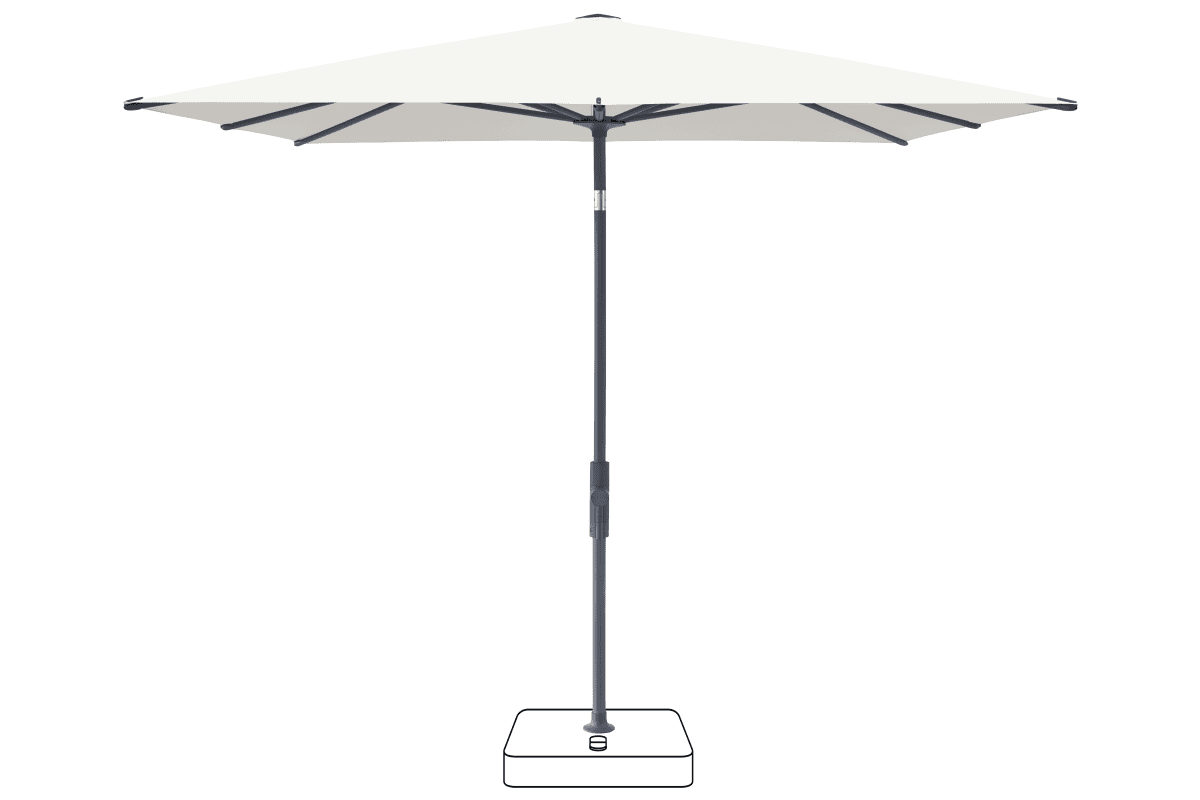 Glatz Parasol VITA Torna carre Cat.5 510 White Anthracite