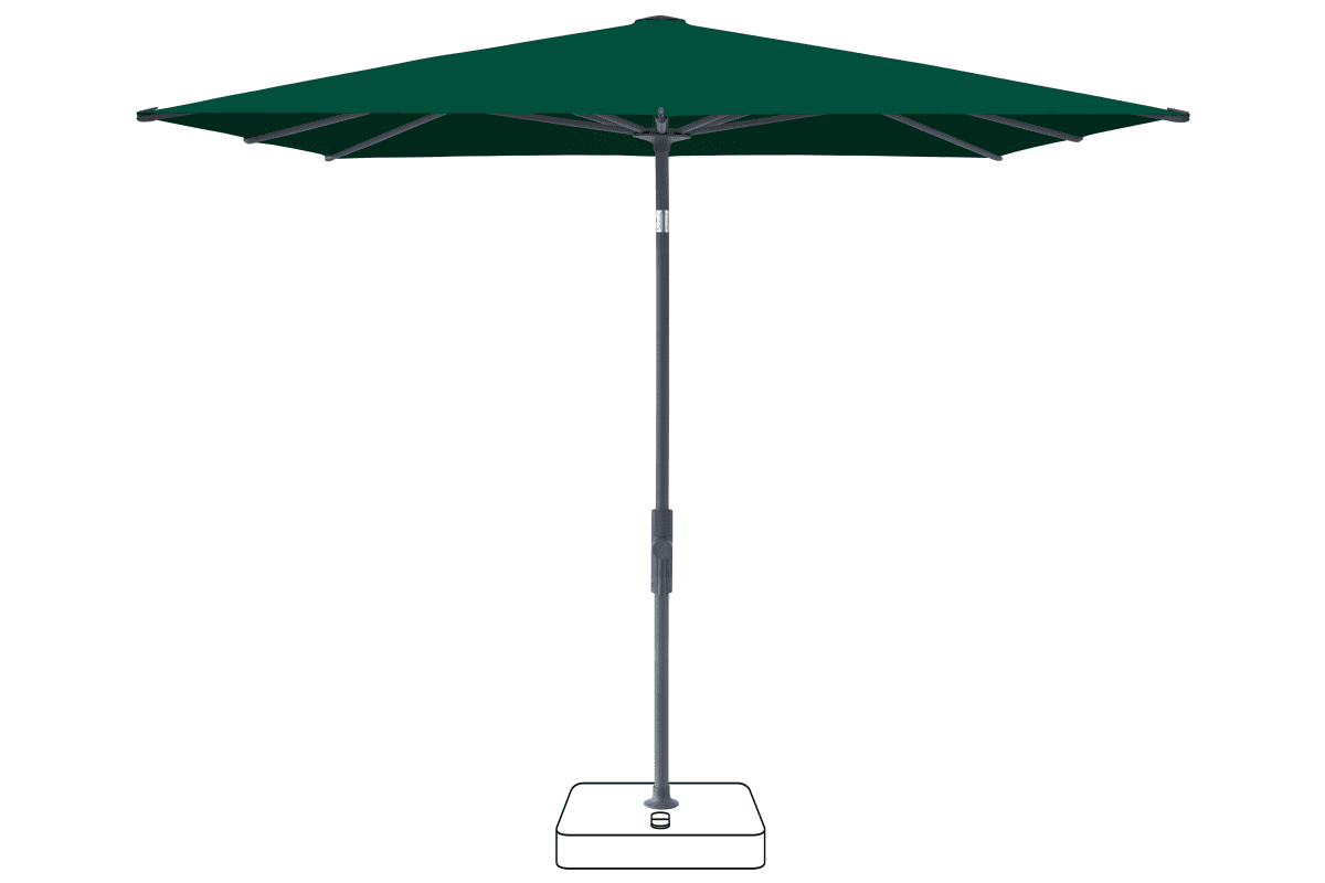 Glatz Parasol VITA Torna carre Cat.5 521 Aloe Anthracite