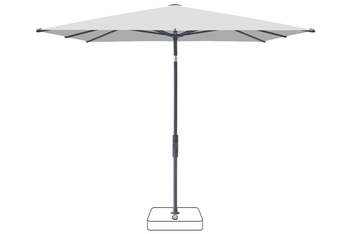 Glatz Parasol VITA Torna carre Cat.5 550 Cement Anthracite