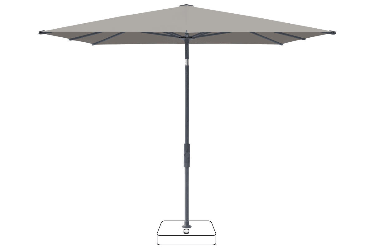 Glatz Parasol VITA Torna carre Cat.5 558 Steel Anthracite