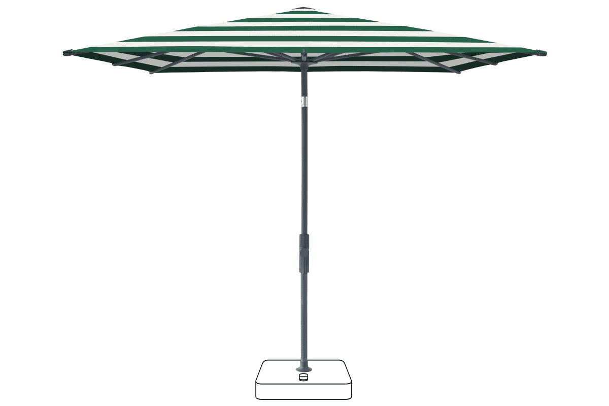 Glatz Parasol VITA Torna carre Cat.5 589 Green Stripe Anthracite