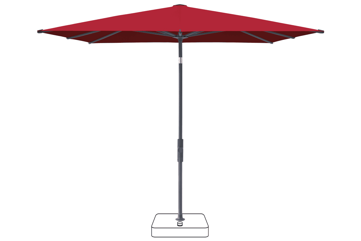 Glatz Parasol VITA Torna carre Cat.5 646 Rubino Anthracite