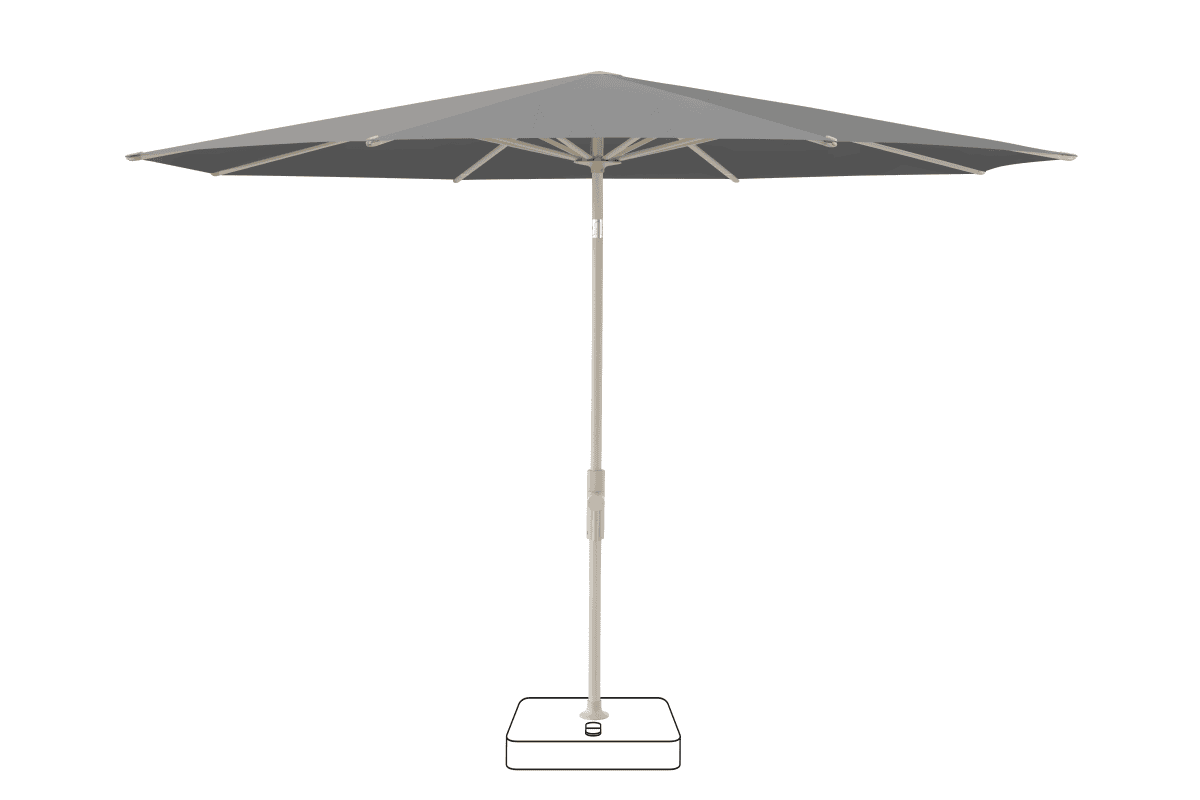 Glatz Parasol VITA Torna rond Cat.5 502 Thunder Gris soie