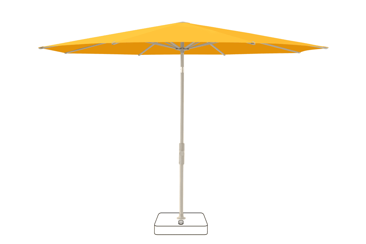 Glatz Parasol VITA Torna rond Cat.5 514 Corn Gris soie