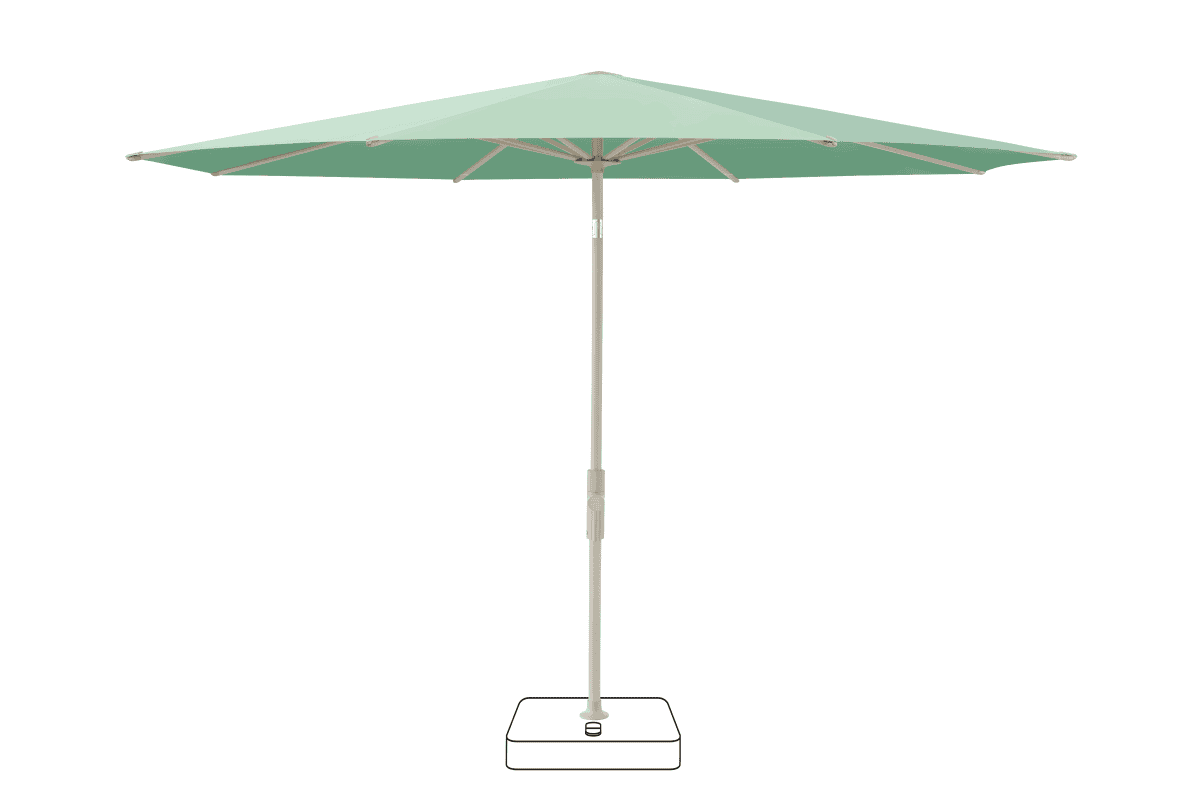 Glatz Parasol VITA Torna rond Cat.5 581 Jade Gris soie