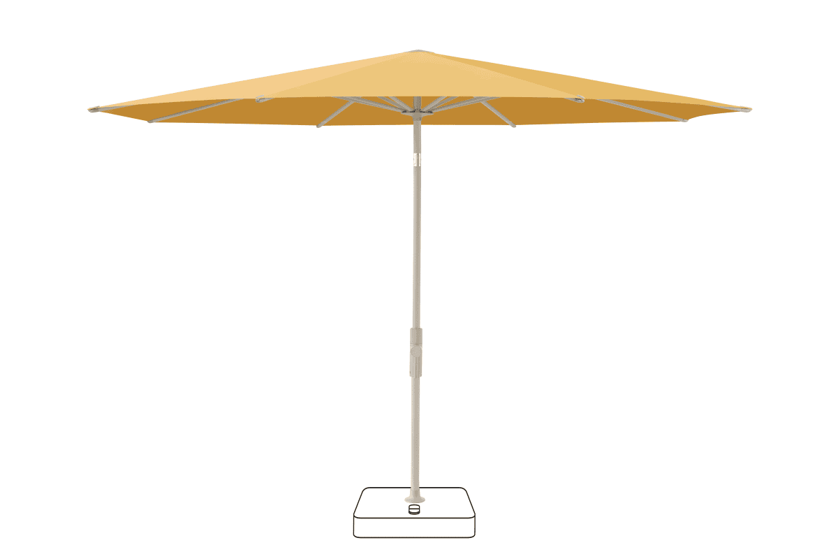 Glatz Parasol VITA Torna rond Cat.5 617 Safran Gris soie