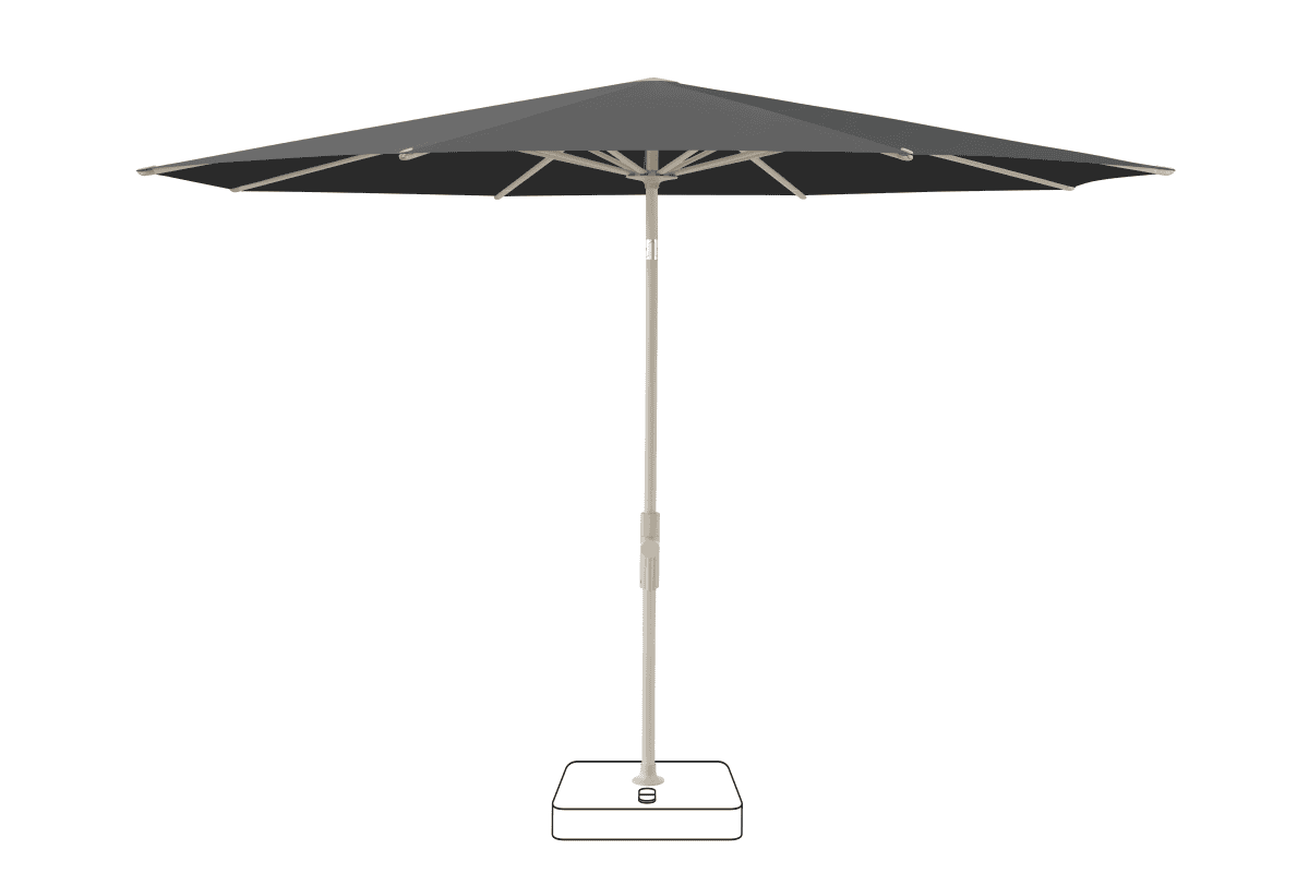 Glatz Parasol VITA Torna rond Cat.5 669 Carbone Gris soie