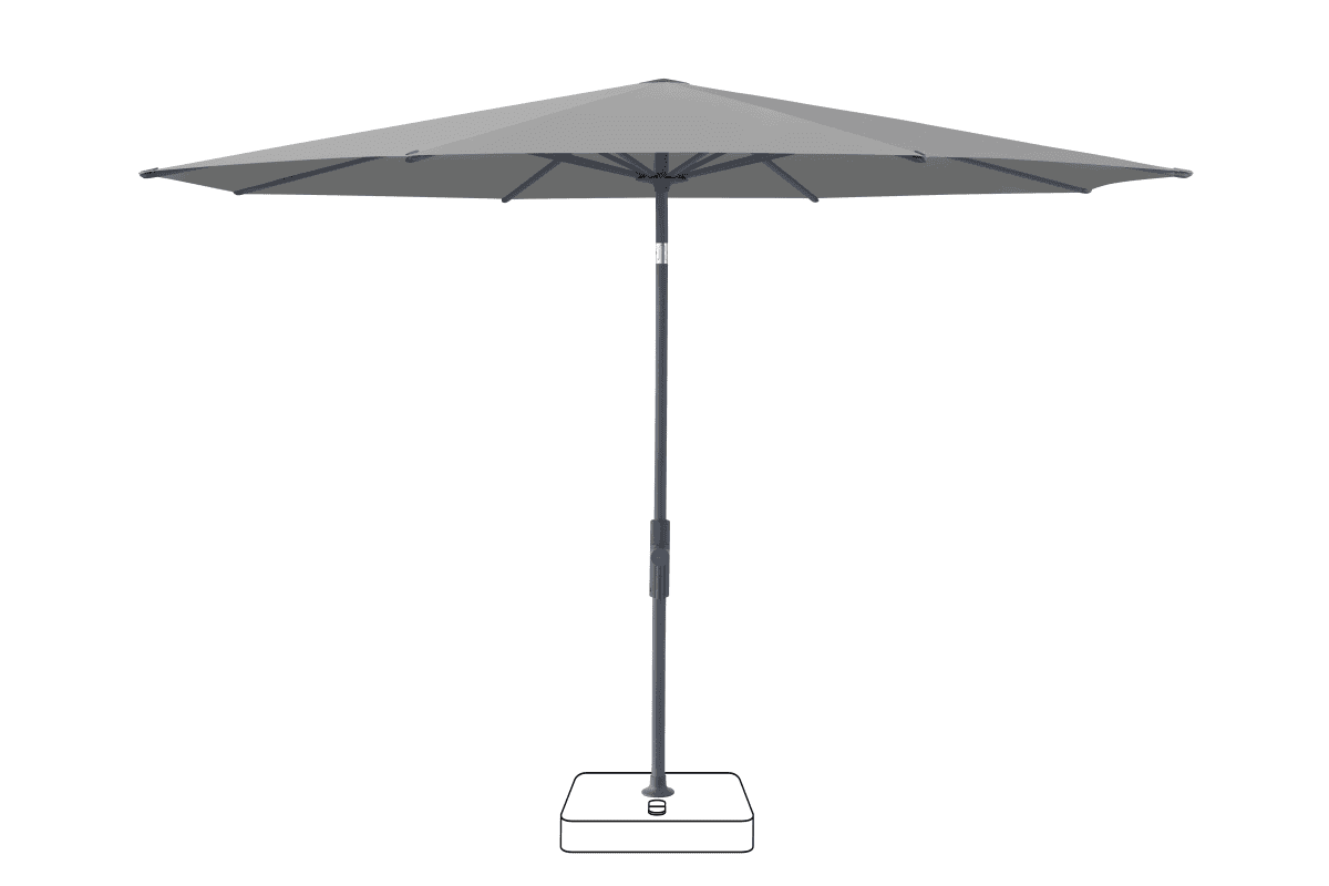 Glatz Parasol VITA Torna rond Cat.5 509 Slate Anthracite