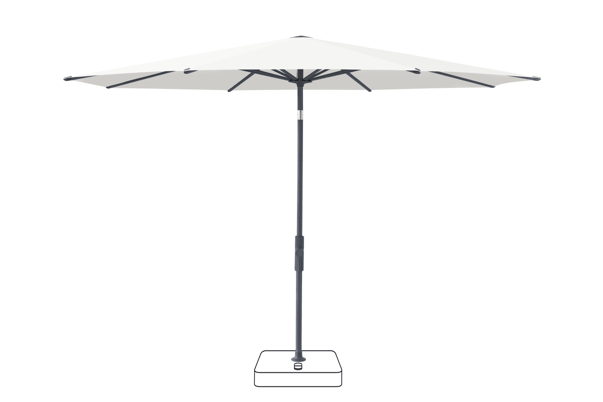 Glatz Parasol VITA Torna rond Cat.5 510 White Anthracite